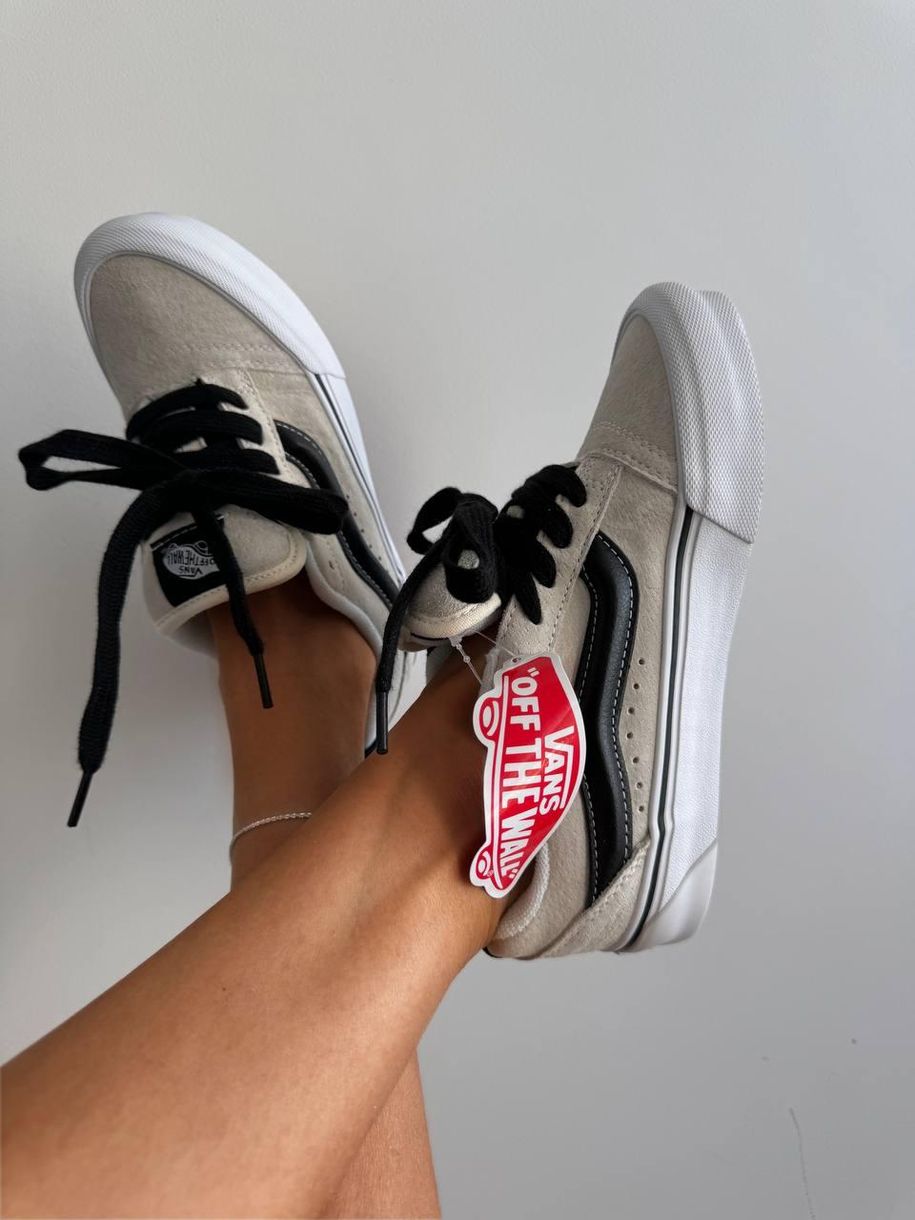 Кеды светло-бежевый Vans KNU LIGHT BEIGE / BLACK 11127 фото