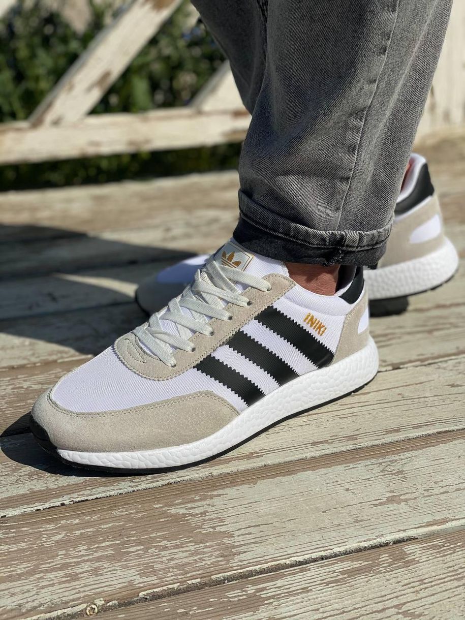 Кроссовки Adidas Iniki White Grey 3 2522 фото