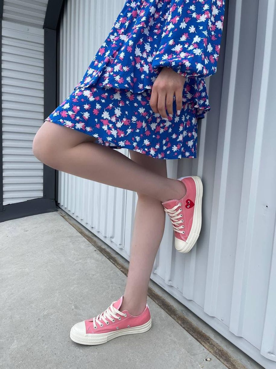 Кеди Converse CDG Low Pink 5594 фото