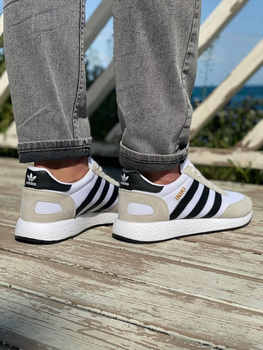 Кроссовки Adidas Iniki White Grey 3 2522 фото