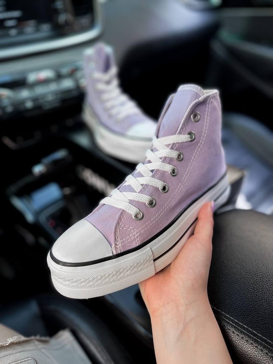 Кеди Converse High Platform Lilac 7946 фото