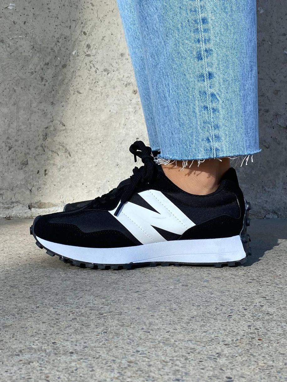 Кросівки New Balance 327 Black White v3 375 фото