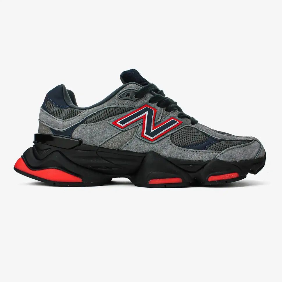 New Balance 9060 Grey Black Red, 40