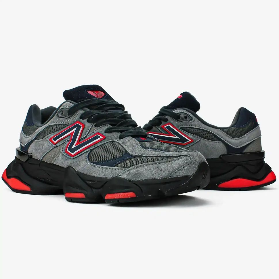New Balance 9060 Grey Black Red, 40