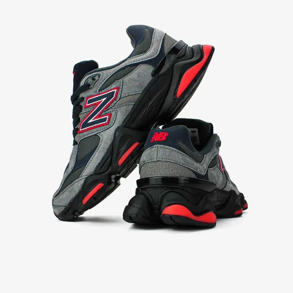 New Balance 9060 Grey Black Red, 40