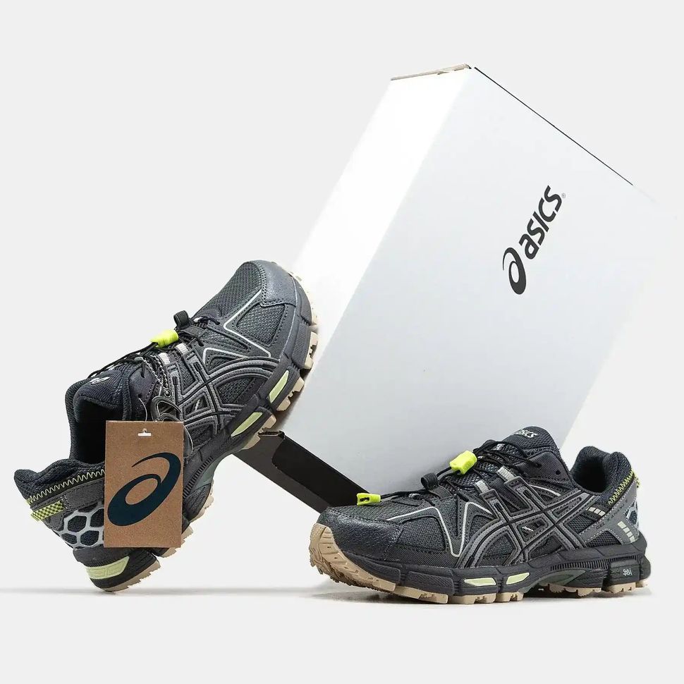 Asics Gel-Kahana 8 Black Grey Lime