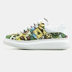 Alexander McQueen Oversized Yellow Graphic White, 36