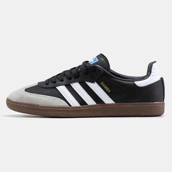 Кеды Adidas Samba Vegan Black White Grey 9256 фото