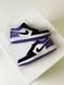 Nike Air Jordan Retro 1 Low Violet White Black 2134 фото 4