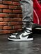 Баскетбольные кроссовки Nike Air Jordan 1 High Black White X 6695 фото 2