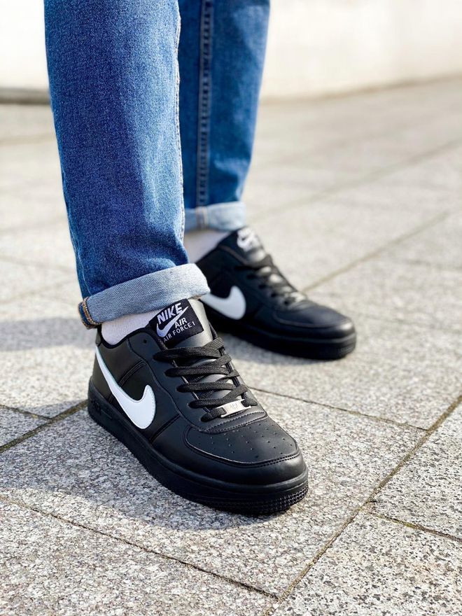 nike af1 black white