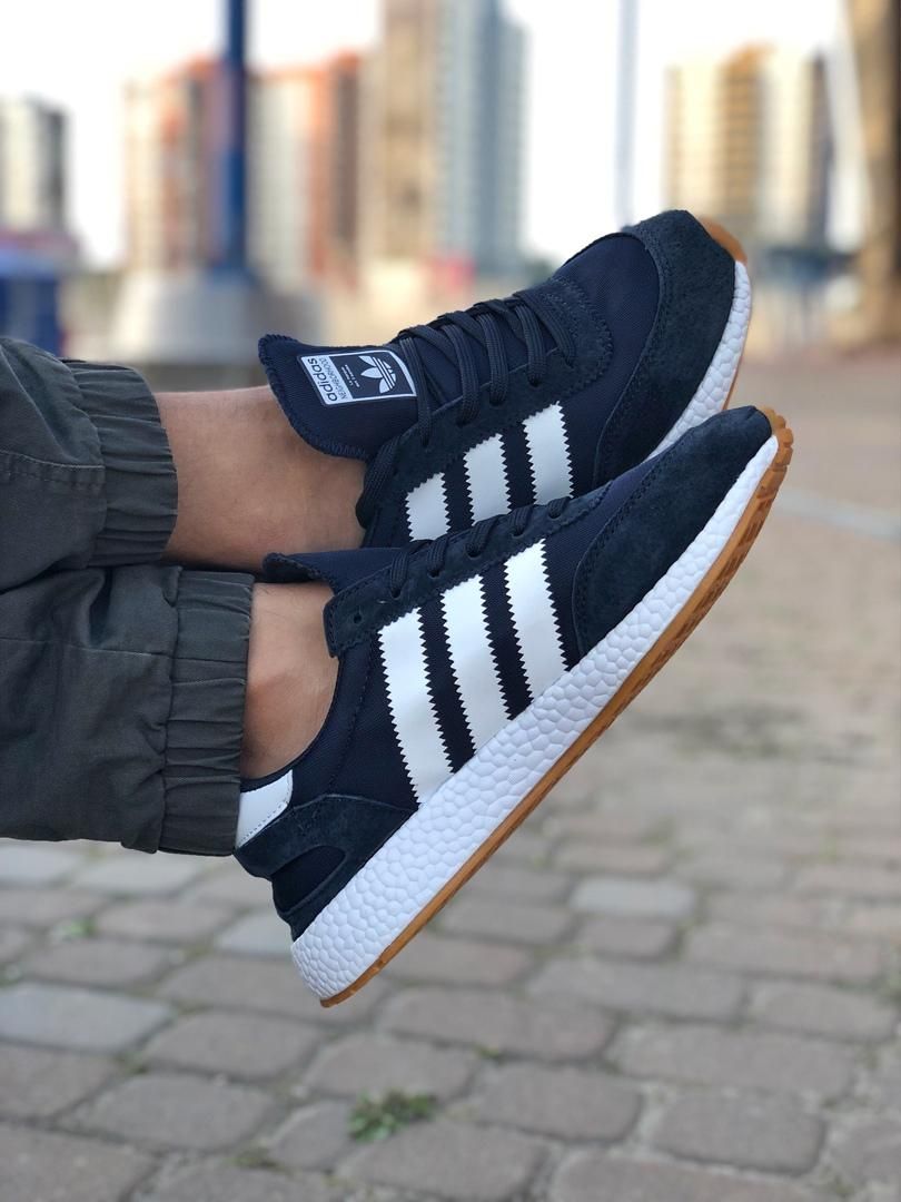 Кроссовки Adidas Iniki Dark Blue White 2528 фото