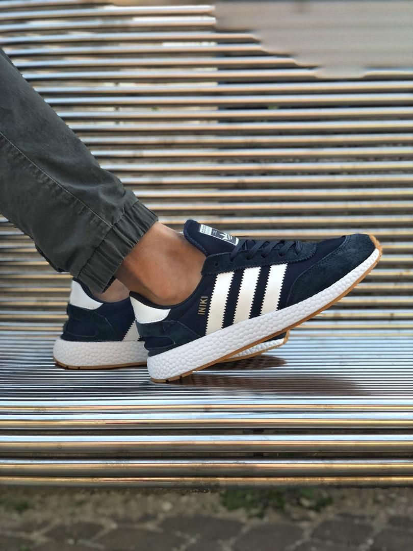 Кроссовки Adidas Iniki Dark Blue White 2528 фото