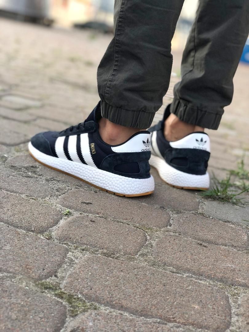 Кроссовки Adidas Iniki Dark Blue White 2528 фото