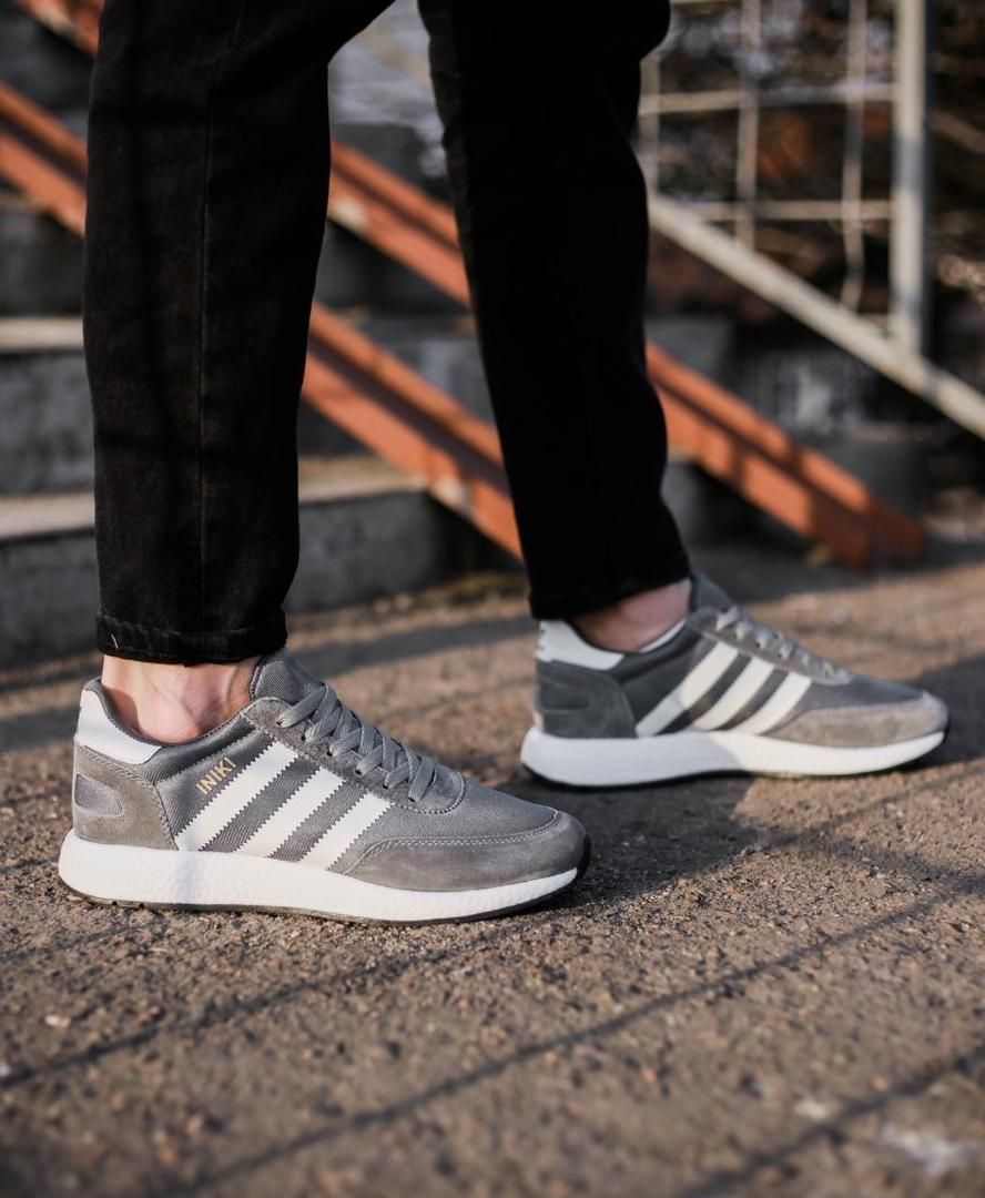 Кроссовки Adidas Iniki Grey White 5 2519 фото