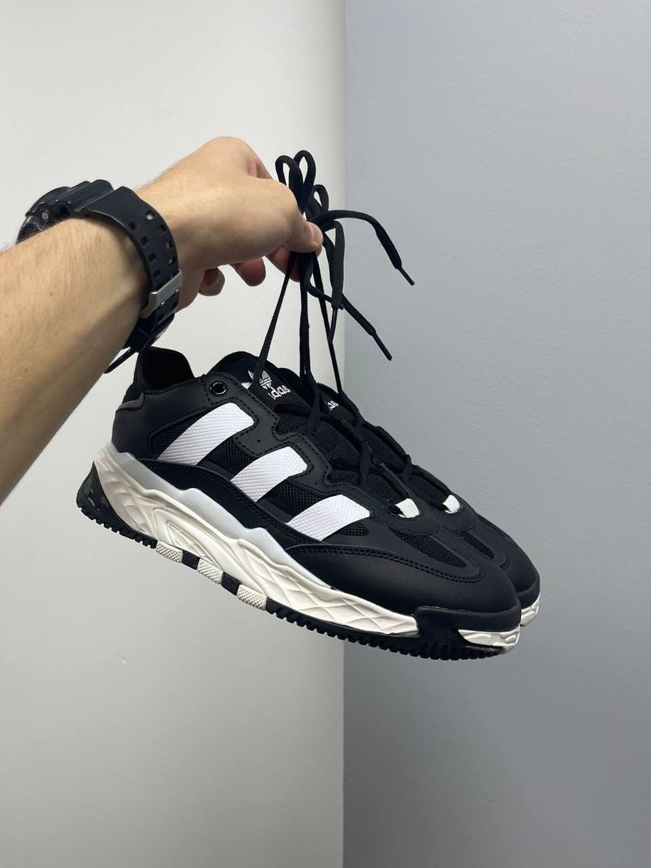 Кросівки Adidas Niteball Black White v3 8271 фото