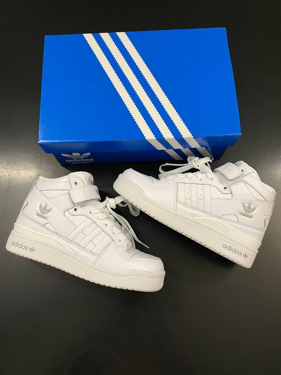 Зимові Кросівки Adidas Forum Winter White 9812 фото