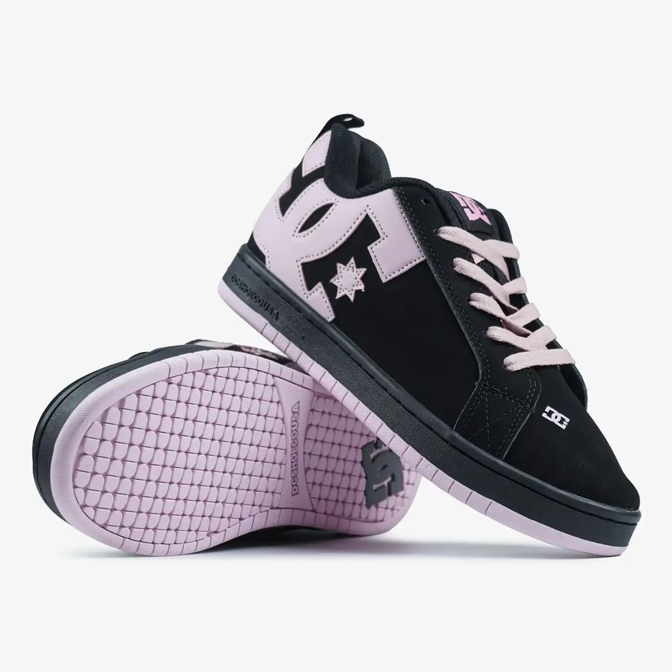 DC Court Graffik Black Pink Logo, 36