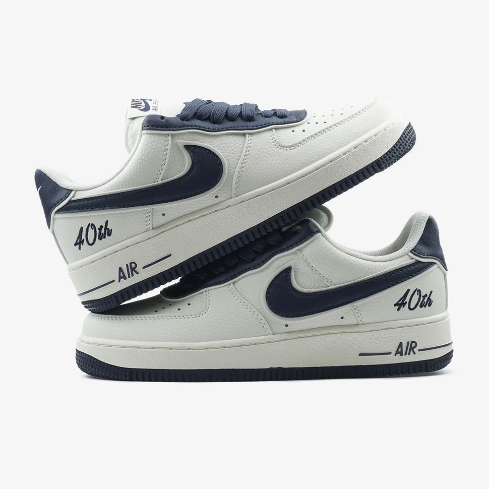 Nike Air Force 1 Low White Navy 40th, 40