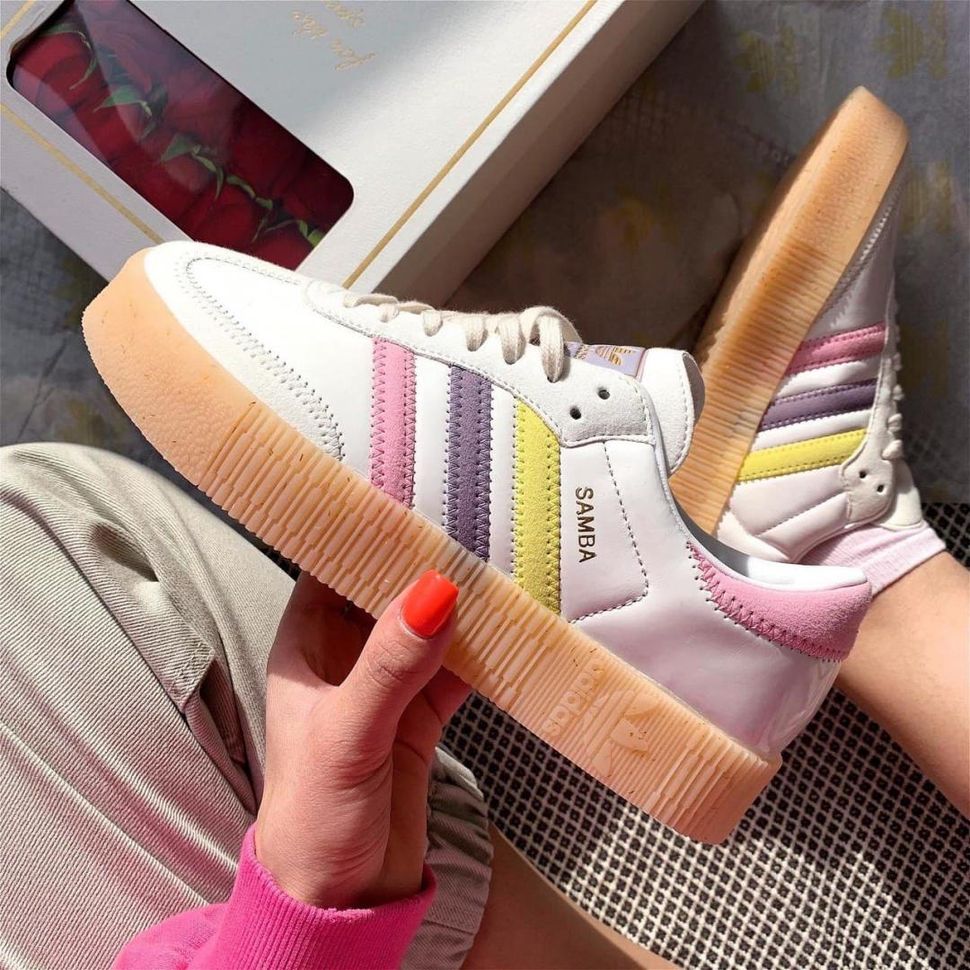 Кросівки Adidas Samba White Gum 3 Colors 2807 фото