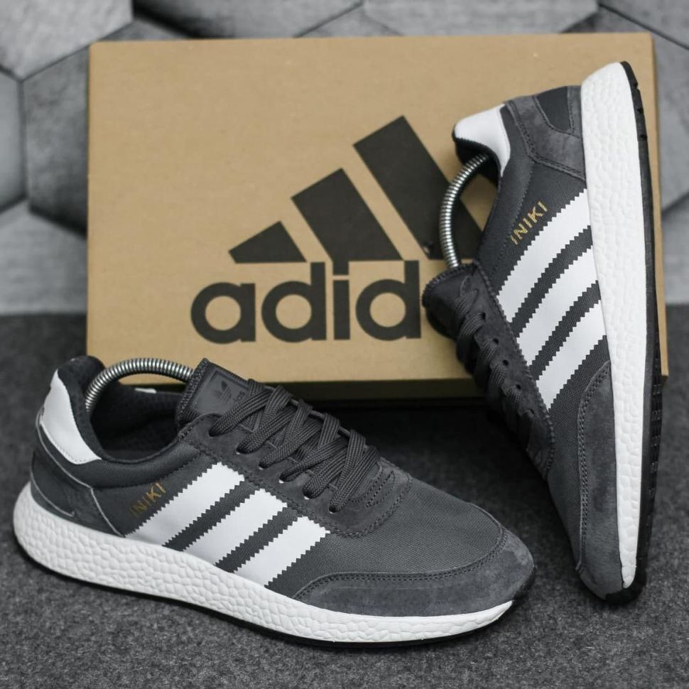 Кроссовки Adidas Iniki Grey White 5 2519 фото