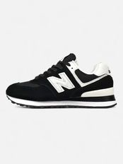 New Balance 574 Triple Black White, 36