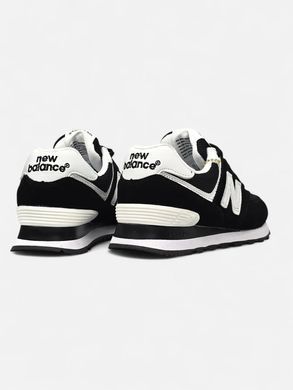 New Balance 574 Triple Black White, 36