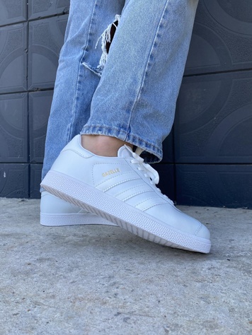 Кеды Adidas Gazelle White v2 9569 фото