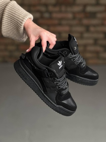 Кросівки Adidas Forum Low x Bad Bunny Black 11708 фото