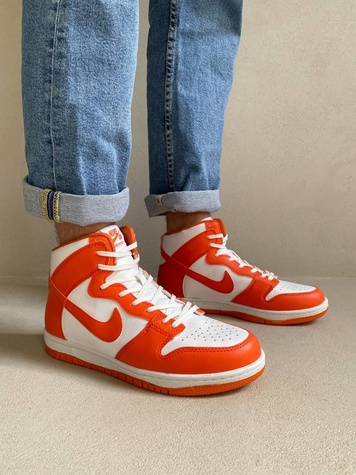 Кросівки Nike Dunk High Orange 7028 фото