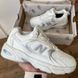 Зимові Кросівки New Balance 530 White Leather Хутро 9886 фото 2