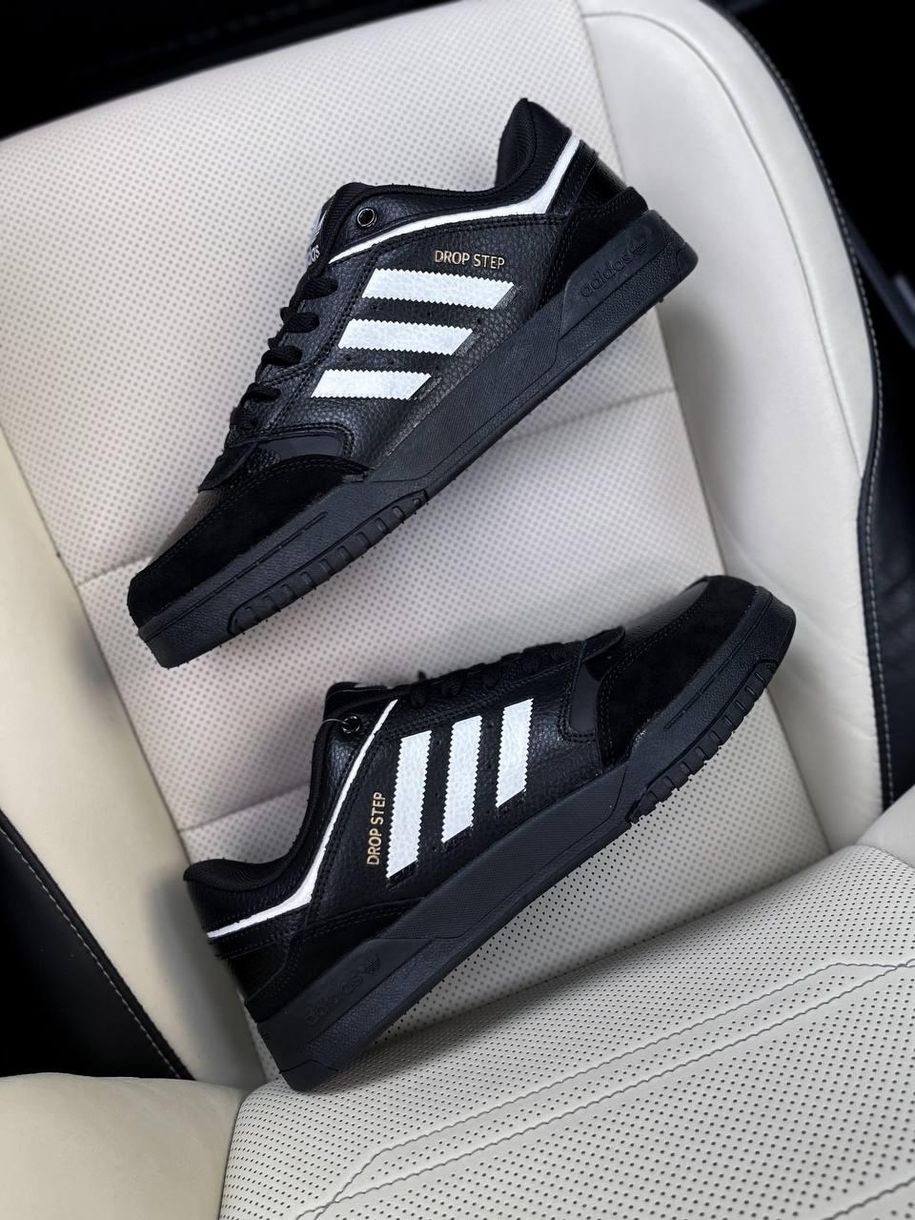 Кроссовки Adidas Drop Step Black White v2 2359 фото