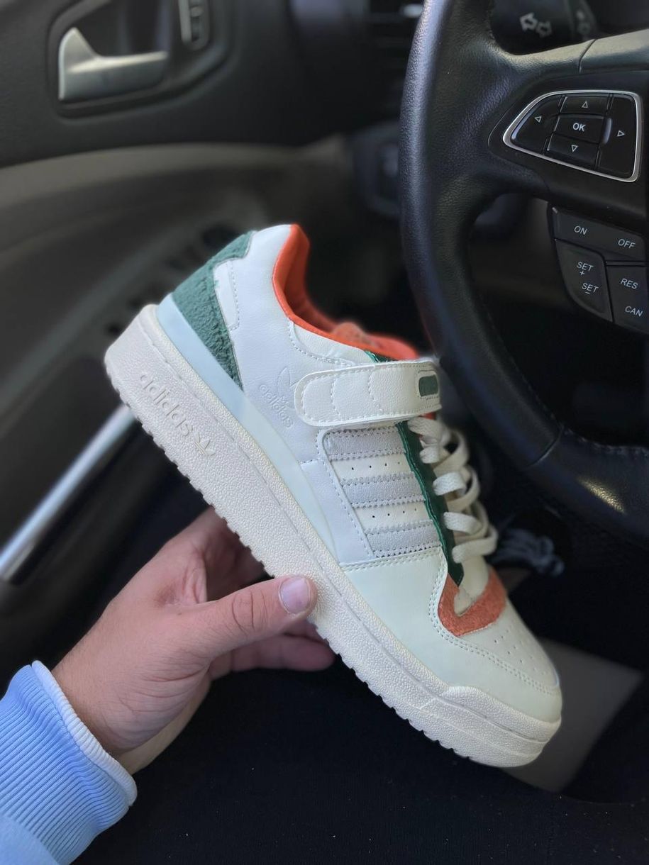 Кросівки Adidas Forum White Green v2 8778 фото