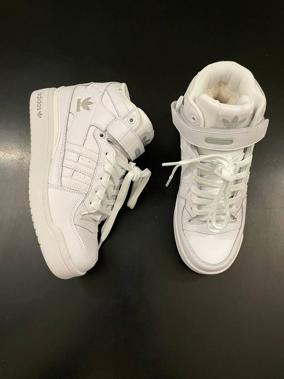 Зимові Кросівки Adidas Forum Winter White 9812 фото