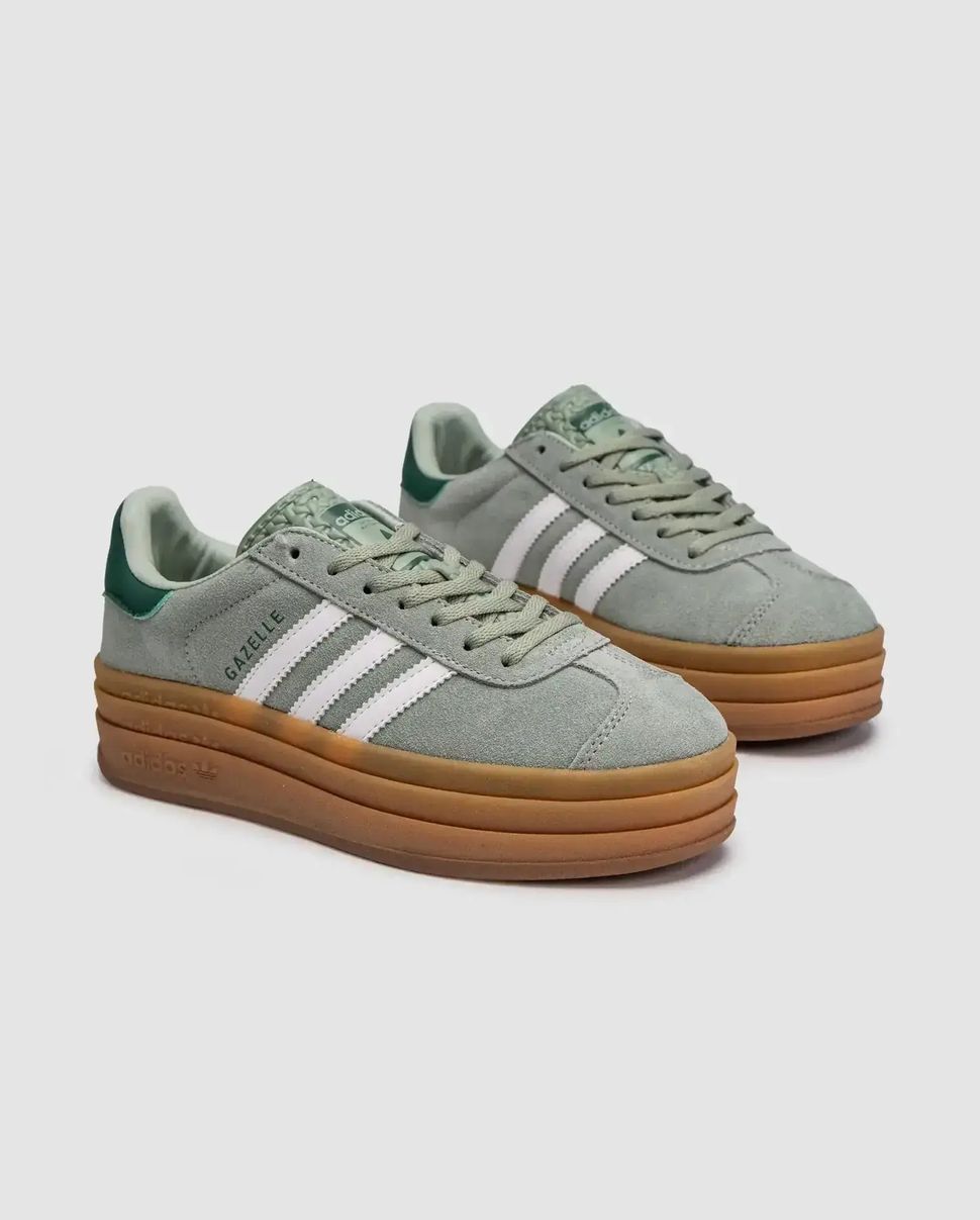 Adidas Gazelle Bold Green White Gum, 39