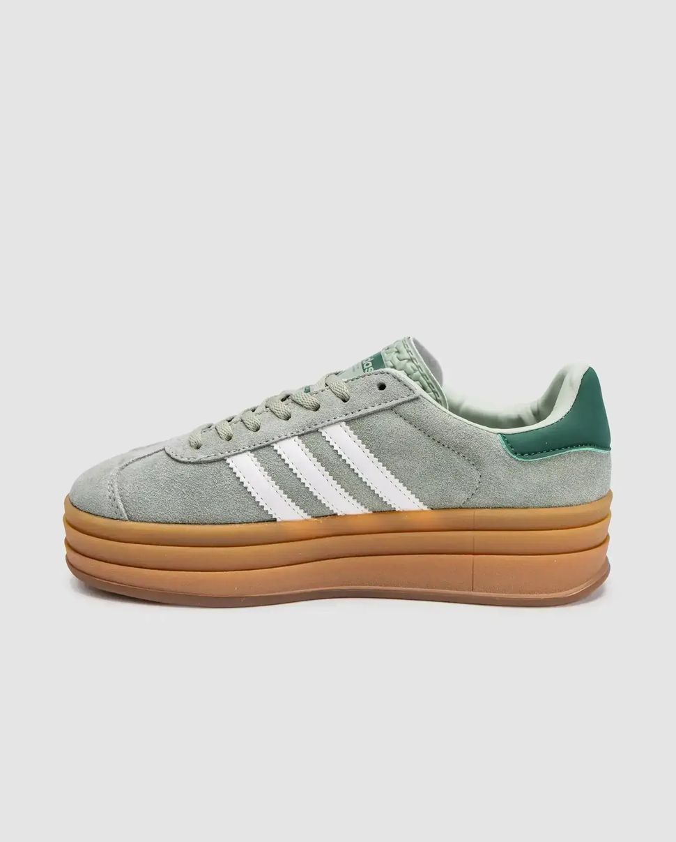 Adidas Gazelle Bold Green White Gum, 39