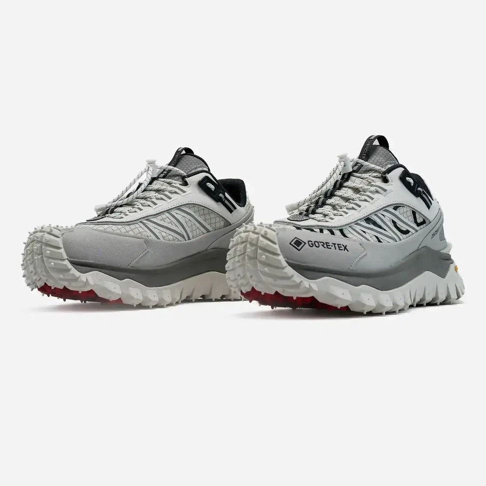 Moncler Trailgrip Gore-Tex Grey White Red, 41
