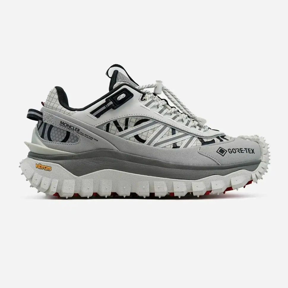 Moncler Trailgrip Gore-Tex Grey White Red, 41