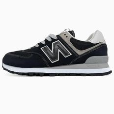 New Balance 574 Legacy Black Grey Suede Mesh, 36