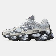 New Balance 9060 Grey Black White Paint, 36