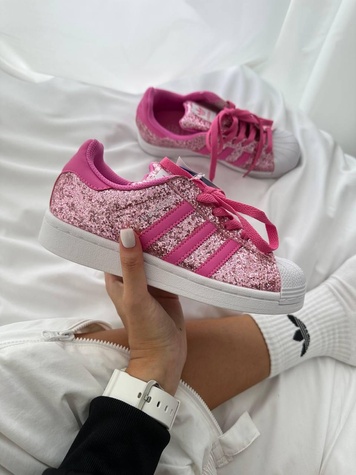 Кросівки Adidas Superstar Barbie Pink 9694 фото