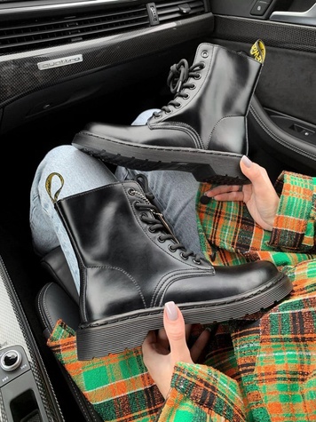 Зимові Черевики Dr. Martens 1460 Mono Black 2 4189 фото