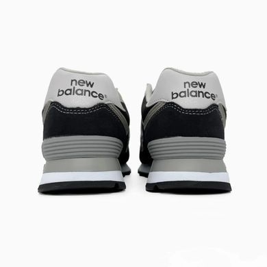 New Balance 574 Legacy Black Grey Suede Mesh, 36