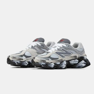New Balance 9060 Grey Black White Paint, 36