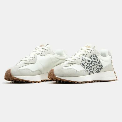 New Balance 327 White Grey Leopard