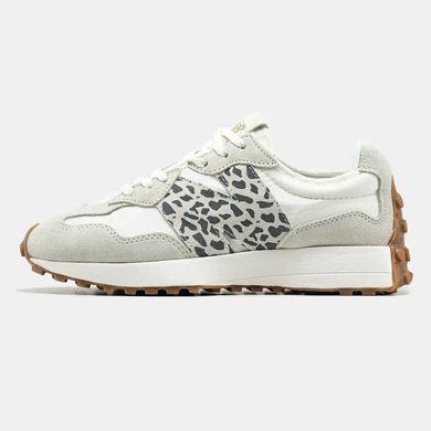 New Balance 327 White Grey Leopard
