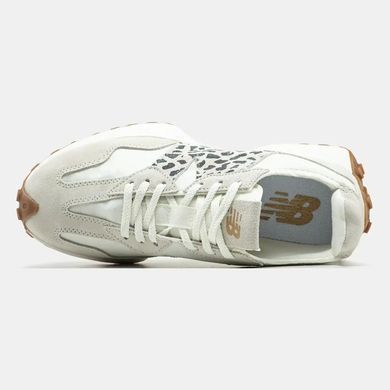 New Balance 327 White Grey Leopard