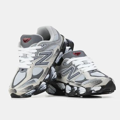 New Balance 9060 Grey Black White Paint, 36