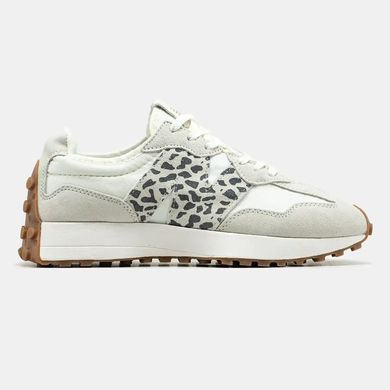 New Balance 327 White Grey Leopard