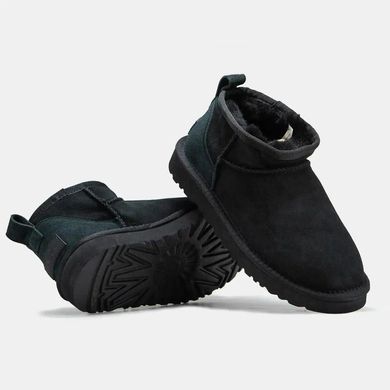 UGG Classic Ultra Mini Black Green Heel, розмір 37